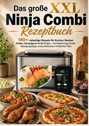 Das Große Xxl Ninja Combi Rezeptbuch 140+ Vielseitige Rezept, Ophalen of Verzenden, Nieuw, Mia Fitwell