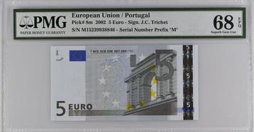 Europese Unie - Portugal. - 5 Euro 2002 - Trichet - Pick 8m