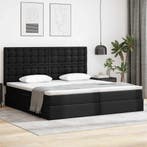vidaXL Opslag bed met matras met opslag Zwart 200 x 200 cm, Huis en Inrichting, Slaapkamer | Bedden, Verzenden, Nieuw, Zwart, Overige materialen