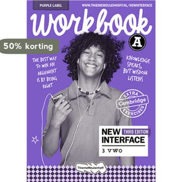 3 vwo / New Interface / Werkboek + totaallicentie, Boeken, Verzenden, Zo goed als nieuw