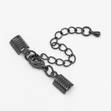 2 x Veterklem met sluiting en verlengketting – veterklem.., Ophalen of Verzenden, Nieuw, Kraal