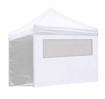 Partytent Easy Up Alu 3 x 3 meter met zijwanden in Wit, Verzenden, Nieuw, 2 meter of meer, Partytent