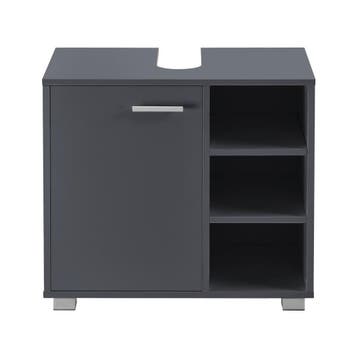 Wastafelonderkast badkamermeubel 55,6x60x31 cm donkergrijs, Huis en Inrichting, Verzenden, Nieuw