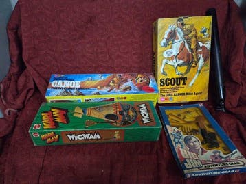 Mattel - Figuur - Big Jim Adventure Gear; Scout; Canoe;