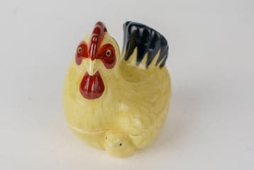Niwatori kg (haanwierookhouder) - gesigneerde tomobako met