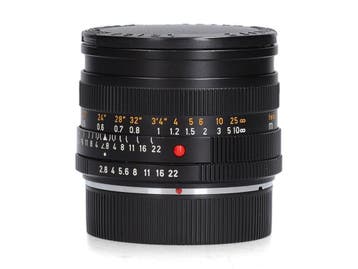 Leica 35mm F2.8 Elmarit-R - 1 jaar garantie, Ophalen of Verzenden, Zo goed als nieuw