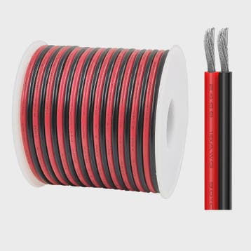 Flexibele 2-aderige Koperdraad Kabel (10M-50M) voor LED Verl, Verzenden, Nieuw