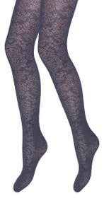 Panty - Curtney - Marine - Barok motief, Verzenden, Nieuw