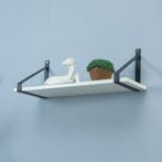 Set 2 Zwarte 25cm Plankendragers Driehoekige Beugels Plankon, Verzenden, Nieuw