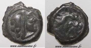 Celtic Lingones Gebiet Von Langres Potin Mit Janiform Kopf, Verzenden