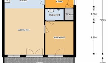 Te Huur 2 Kamer Appartement Professor de Moorplein In Tilbur, Tilburg, Noord-Brabant, Direct bij eigenaar, Appartement