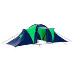 vidaXL Tent 9-persoons polyester blauw en groen, Verzenden, Nieuw, Meer dan 6