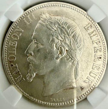 Frankrijk. Napoléon III. 5 Francs 1870-A, Paris (Zonder