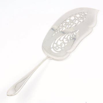 Gerritsen & van Kempen - Visschep - Model Hollands Puntfilet, Antiek en Kunst, Antiek | Goud en Zilver