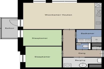 Appartement Dommelstraat in Deventer, Huizen en Kamers, Deventer, Via bemiddelaar, Overijssel, Appartement