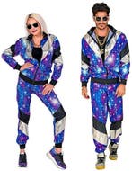 Discoball Space Trainingspak Blauw Zilver - XL, Kleding | Dames, Verzenden, Nieuw
