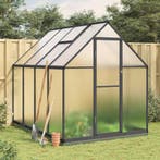 vidaXL Tuinkas met basisframe 224x169x202 cm aluminium, Tuin en Terras, Kassen, Verzenden, Nieuw