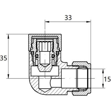 Riko Luxe Thermosatisch Radiator Aansluitset Haaks Verkeerd, Ophalen of Verzenden, Nieuw
