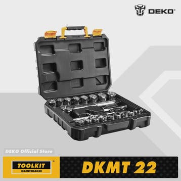 DEKO 22-delige Professionele Auto Gereedschapset met Ratelsl, Verzenden, Nieuw