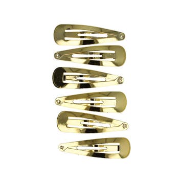 Haarspeld Klikklak 5cm - Basic - Goud - Set van 6, Nieuw