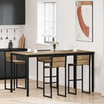 vidaXL Staande Bartafel Bewerkt hout, Huis en Inrichting, Tafels | Eettafels, Verzenden, Nieuw