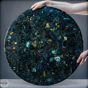 Exclusief „Galaxy Labradoriet“ tafelblad –16,7 kg