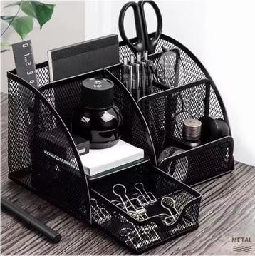 Metalen Pennenhouder Groot Bureau Organizer Kantoor School, Verzenden, Nieuw