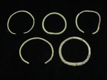 Bronstijd - Viking Brons Armbanden (5x) - 6 cm (Zonder
