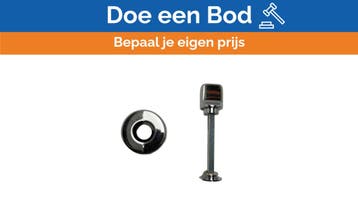 Bieden: Olivari Chrome Door Latch with Rosette, Ophalen of Verzenden, Nieuw, Kombuis en Sanitair, Zeilboot of Motorboot
