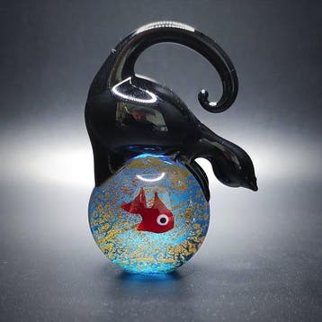 Tagliapietra - sculptuur, Acquario in vetro di Murano e oro