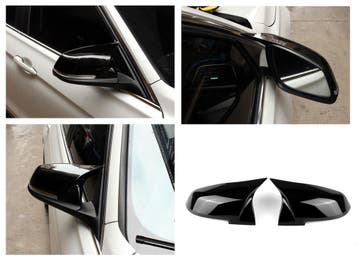 Spiegelkappen zwart ter vervanging geschikt voor BMW F20 F21, Auto diversen, Tuning en Styling