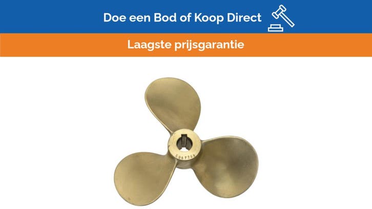 Bieden: Vetus P3B 17 x 16 R 3-Blade Propeller Brass Right H, Watersport en Boten, Overige Watersport en Boten, Nieuw, Ophalen of Verzenden