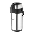 Olympia RVS pomp thermoskan Tea 3L, Verzenden