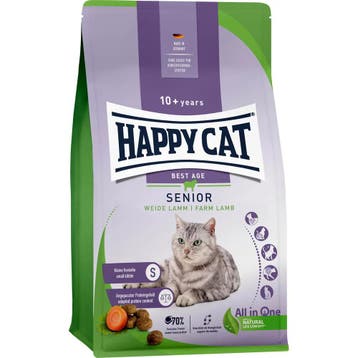 Happy Cat Senior Kattenvoer - Lam - 4 kg, Verzenden, Kat