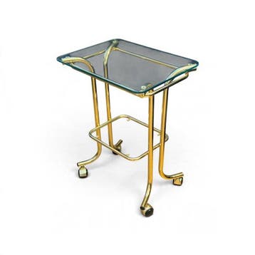 Bijzettafel - serveerster - Messing - Wielen, Nieuw