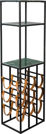 2dekans | Dutchbone Mil Wijnkast Marmer/ Metaal - Multi, Huis en Inrichting, Woonaccessoires | Wijnrekken, Ophalen of Verzenden
