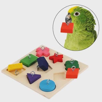 Interactief Houten Vormen Speelgoed voor Papegaaien - Educat, Dieren en Toebehoren, Vogels | Overige Vogels