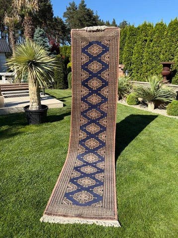 Volledig nieuw Pakistaanse Bukhara-loper lijkt op kasjmier., Nieuw