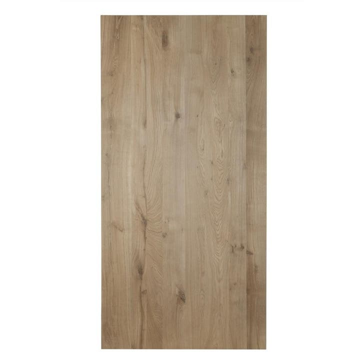 Houten tafelblad salontafel - 4cm dik eiken - Rechte afwerki, Huis en Inrichting, Tafels | Salontafels, Nieuw, Verzenden