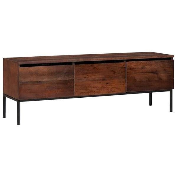 TV-kast Acaciahout 110x30x36cm | Tweedekansje OP=OP, Huis en Inrichting, Kasten | Televisiemeubels, 25 tot 50 cm, Nieuw, Metaal