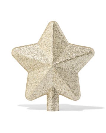 HEMA Piek ster 11x6.5x12cm glas goud, Verzenden, Nieuw
