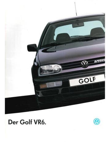 1993 VOLKSWAGEN GOLF VR6 BROCHURE DUITS, Nieuw, Volkswagen, Author