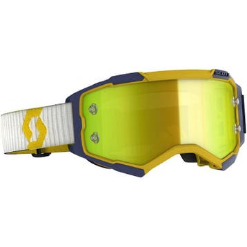 Crossbril Scott Fury - Geel / Blauw, Verzenden, Nieuw met kaartje, Motorcrosskleding, Scott