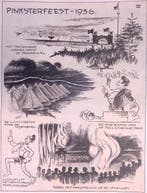 Het Pinksterfeest in 1936 op spotprent (lijst optie), Verzenden