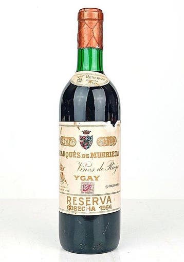 1954 Marqués de Murrieta - Rioja Reserva - 1 Fles (0,75, Verzamelen, Nieuw