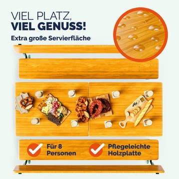 Bierbank Set 3-delig met Rugleuning (Biertafels), Verzenden, Nieuw