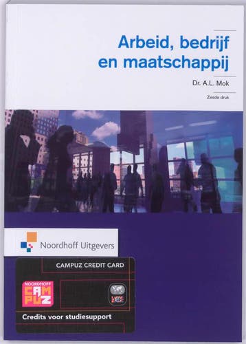 Arbeid bedrijf en maatschappij 9789001795597, Zo goed als nieuw