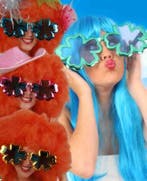 Maxi flower power bril, Kleding | Dames, Carnavalskleding en Feestkleding, Verzenden, Nieuw