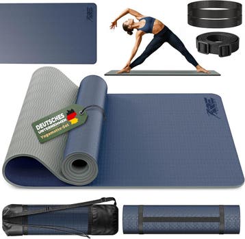 Yogamat - Fitness mat - Sportmat - Yoga mat extra dik - 183x, Verzenden, Zo goed als nieuw