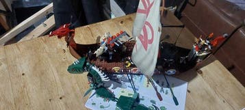 Lego Set - Vikings - 7018 - viking ship challenges midguard, Nieuw